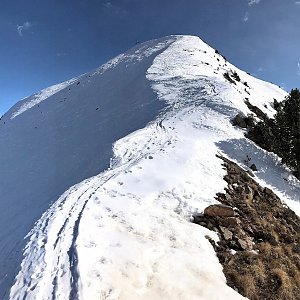 Martin Matějka na vrcholu Cimon del To (19.2.2020 13:37)