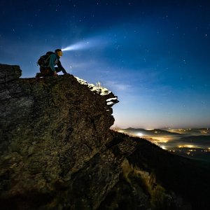 Jiří Králík na vrcholu Steinbühler Gesenke (7.11.2025 17:52)