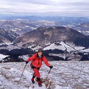 Kateřina Turčeková na vrcholu Chleb (8.1.2022 11:00)