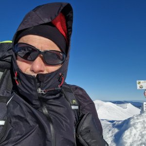 Rastislav Biarinec na vrcholu Chleb (30.1.2024 13:00)