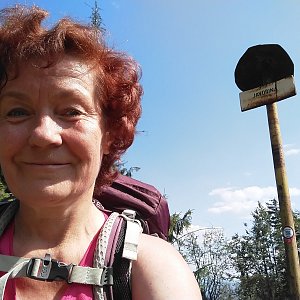 Anna na vrcholu Javorina (8.8.2020 15:04)