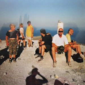Michal Kříž na vrcholu Vulcano (29.6.1999)