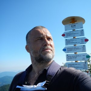 Rastislav Biarinec na vrcholu Kľak (6.8.2015 9:31)
