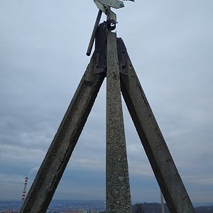 Martin Kovalski na vrcholu Stránská skála (8.1.2022 15:33)