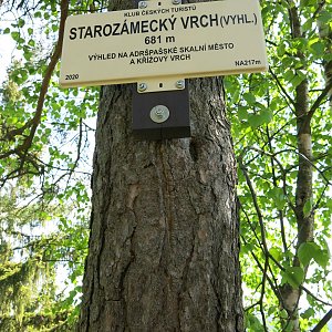 Adršpach - Starozámecký vrch + Čáp - rozhledna 