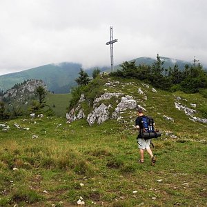 Lukáš Hradecký na vrcholu Kráľova skala (15.8.2014 10:45)