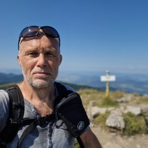 Rastislav Biarinec na vrcholu Kraviarske (21.8.2023 11:20)