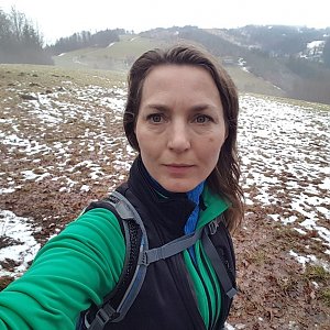 Marcela Kubíčková na vrcholu Kykula (30.12.2021 14:10)