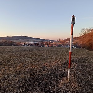 Miroslav Příhonský na vrcholu Grygarův kopec (12.3.2022 17:31)