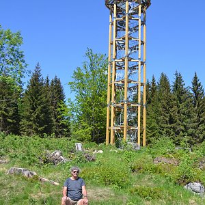 Jarda Vála na vrcholu Světlý vrch (15.5.2022)