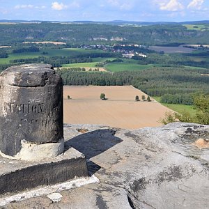 Jarda Vála na vrcholu Lilienstein (14.8.2013 16:49)