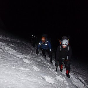 Martin Horáček na vrcholu Mont Maudit (8.9.2012 8:52)