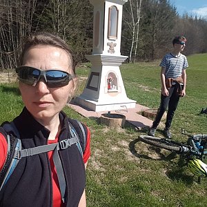 Marcela Kubíčková na vrcholu Medůvka (23.4.2023 10:50)