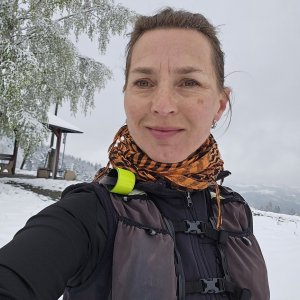 Marcela Kubíčková na vrcholu Medůvka (21.4.2024 12:50)