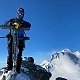 Martin Malý na vrcholu Nadelhorn (6.8.2021 7:30)