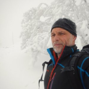 Rastislav Biarinec na vrcholu Minčol (10.2.2018 12:30)