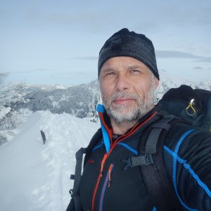 Rastislav Biarinec na vrcholu Minčol (17.2.2018 12:50)
