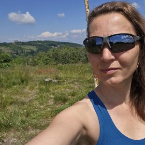 Marcela Kubíčková na vrcholu Skalný (18.6.2023 12:00)