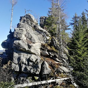 Vladimír Grančay na vrcholu Kobylí hlava (7.11.2020 10:55)