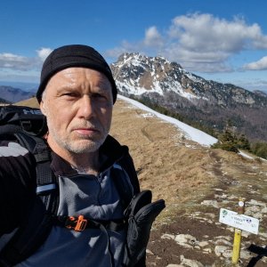Rastislav Biarinec na vrcholu Osnica (17.3.2024 11:30)