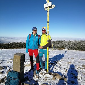 Petra Kosarkova na vrcholu Pilsko (24.11.2021 13:11)