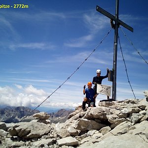 Martin na vrcholu Grosse Sandspitze (4.7.2020 11:00)