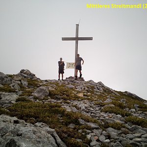 Martin na vrcholu Mittleres Streitmandl (15.8.2020 12:00)