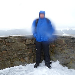 Petr Karmazín na vrcholu Krásenský vrch (2013)