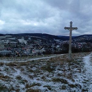 Vladimír Grančay na vrcholu Velká Homolka (18.1.2023 16:30)