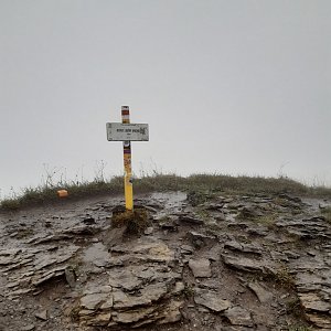 ZdenkaV na vrcholu Steny, južný vrchol (11.9.2022)