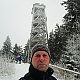 Michal Kříž na vrcholu Boubín (8.1.2022 11:47)