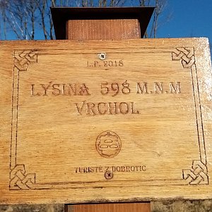 Jiřina na vrcholu Lysina (12.2.2022 15:30)