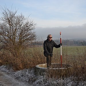 Jarda Vála na vrcholu Na Kopci (1.1.2021)
