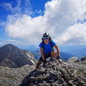 Jiří Králík na vrcholu Hohe Rams (25.6.2023 11:29)