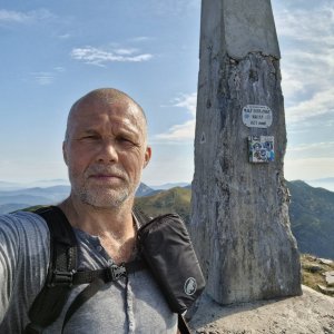 Rastislav Biarinec na vrcholu Malý Kriváň (21.8.2023 9:34)