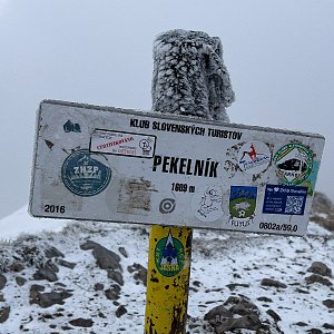 Radim na vrcholu Pekelník (15.4.2023)