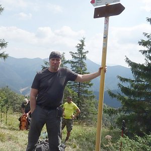 Petr Karmazín na vrcholu Malý Lysec (2020)