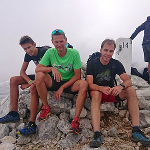 Martin Horáček na vrcholu Prestreljenik / Monte Forato (12.8.2018 12:55)