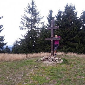 Jana Těšíková na vrcholu Veľký Javorník Z (16.9.2019 18:21)