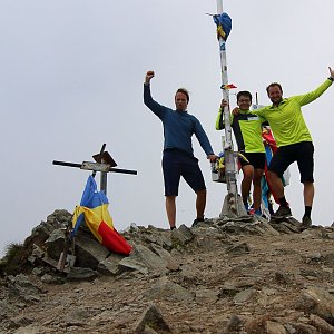 David Klvana na vrcholu Moldoveanu 