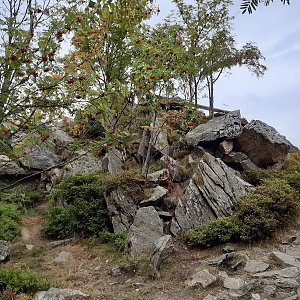 Marcela na vrcholu Harrachova skála (9.9.2022 17:37)
