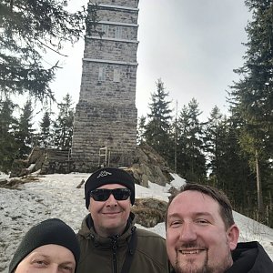 Petr Novotný na vrcholu Pajndl (rozhledna) (16.3.2022 15:42)