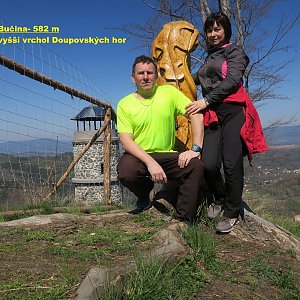 Jirka Zajko na vrcholu Bučina (17.4.2019 11:07)