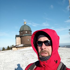 Daniel Hlavac na vrcholu Radhošť (16.1.2022 9:50)