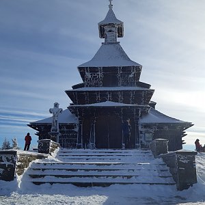 ZdenkaV na vrcholu Radhošť (24.1.2022 12:36)
