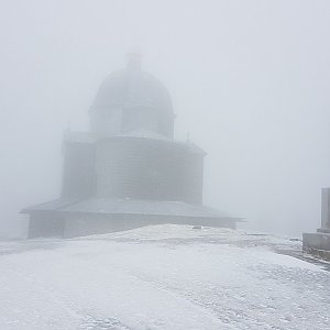Michal na vrcholu Radhošť (20.2.2022 9:38)
