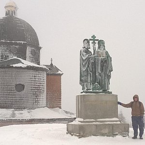 Jack Skurello na vrcholu Radhošť (24.2.2018 12:44)