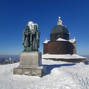 ZdenkaV na vrcholu Radhošť (9.2.2023)