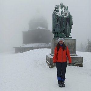 Dana na vrcholu Radhošť (6.2.2021)