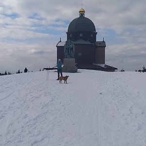 Jiří na vrcholu Radhošť (4.4.2021 16:35)